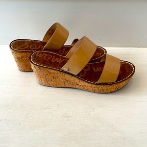 Sam Edelman cork wedge sandals